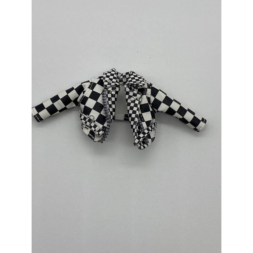 LOL Suprise OMG Fashion Doll Clothes Neonlicious BLACK & WHITE CHECK COAT JACKET